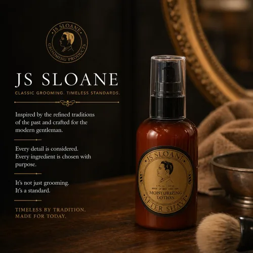 Vista 5 de JS Sloane Loción hidratante para después del afeitado para hombres, bálsamo hidratante para después del afeitado, alivia la irritación