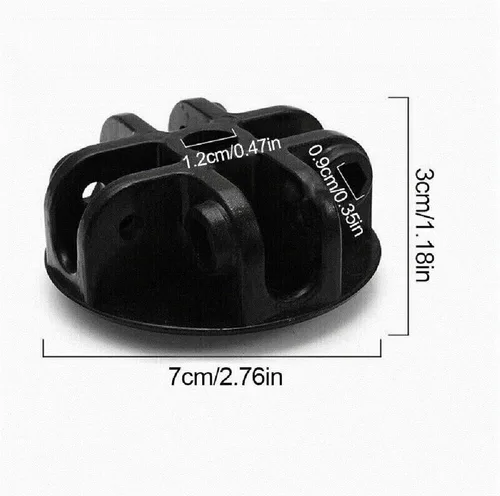 Vista 2 de Recambios de la tienda del gazebo emergente 4-Way Roof Center Connector Bracket Replacement Black