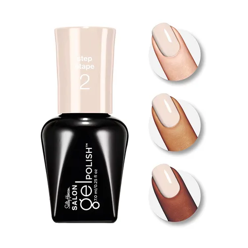 Vista 3 de Sally Hansen Salon Pro Gel - Esmalte de uñas en gel laca, Sheer Ecstasy, 0.24 onzas líquidas