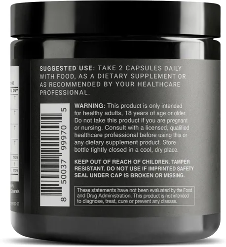 Vista 8 de Elite T Formula - Ultra alta potencia 200:1 Tongkat Ali, Fadogia 30:1 y 25% Withanólidos Ashwagandha - Tribulus con 95% de saponinas, zinc, boro