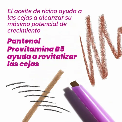 Vista 6 de Kosas Brow Pop Lápiz de cejas con Spoolie, Auburn Caoba