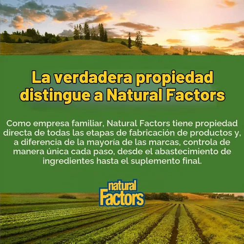 Vista 7 de Natural Factors Enzima lactasa 300 mg, soporte para la digestión láctea