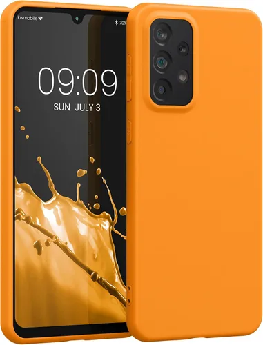 Vista 110 de kwmobile Funda compatible con Samsung Galaxy A12 - Funda protectora de silicona TPU suave y delgada - Azul Báltico