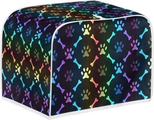 Vista 8 de Howilath Funda para tostadora de 2 rebanadas para cocina, con estampado azteca del suroeste, cubierta antipolvo, lavable e impermeable para cocina