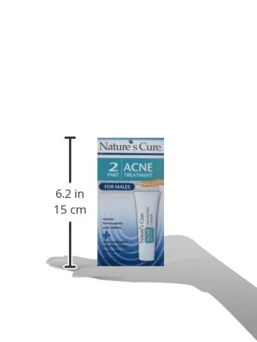 Vista 7 de Nature's Cure Sistema de tratamiento de acné de dos partes para hombres (suministro de 1 mes)