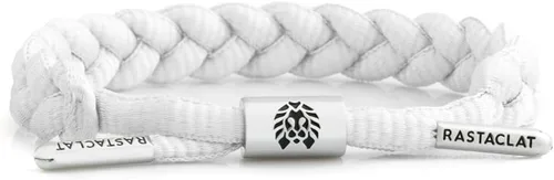 Vista 30 de Rastaclat Braided Bracelets for Men and Women - Originals Collection Adjustable Stackable and Braided by Hand Advocate Rosa/Blanco/Azul marino