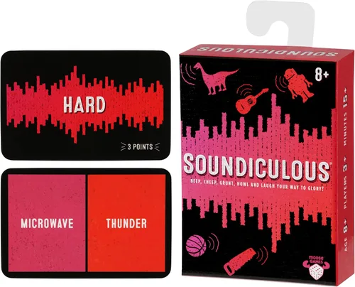 Vista 3 de Soundiculous - Moose Games: el divertido juego de fiesta de bolsillo de sonidos ridículos que hace reír a toda la familia