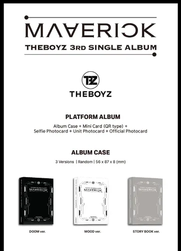 Vista 2 de THE BOYZ - 5º Mini álbum MAVERICK Platform Ver. (3 versiones SET)