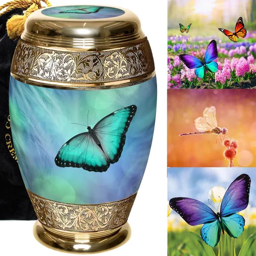 Vista 14 de Urnas de Cremación Conmemorativas para Cenizas Humanas de Adultas Femeninas - Urnas Personalizadas y Decorativas - Urnas Bellamente Hechas a Mano
