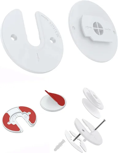 Vista 4 de Soporte de pared universal para tableta, ajustable, giratorio de 90 grados, compatible con lector electrónico/Kindle, compatible con caja de cable