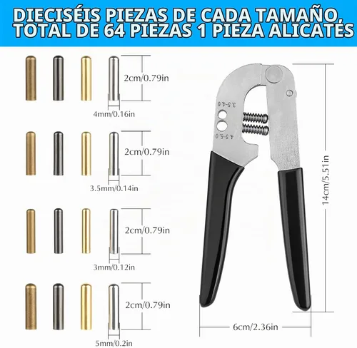 Vista 2 de Herramientas de puntas de cordones con 64 piezas Bullet Aglets, herramientas de reparación de puntas de repuesto para tenis, sudaderas con capucha