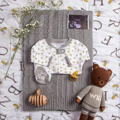 Vista 4 de Burts Bees Baby - Pijama de una pieza de 100 algodón orgánico con cremallera frontal mameluco de bebé para dormir Sleep and Play Pijama 100 algodón