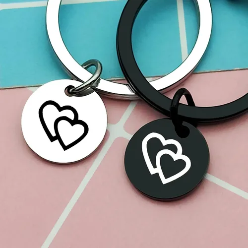 Vista 3 de Heigebi Couple Keychain Gifts for Boyfriend Girlfriend Husband Wife Valentine's Day Anniversary Birthday Wedding Presents