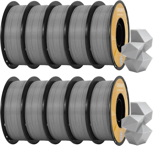 Vista 49 de Kingroon Paquete de filamento PLA de alta velocidad para impresora 3D de 1.75 mm, filamento rápido para impresora 3D para impresión hiper rápida