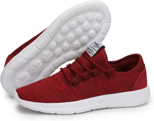 Vista 5 de KEEZMZ - Zapatos deportivos modernos y transpirables para hombres, zapatos ligeros para correr de malla, con una suela suave, estilo casual