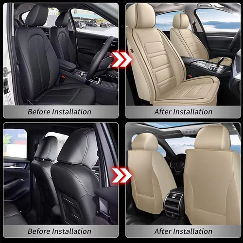 Vista 5 de TTX LIGHTING 2 piezas de fundas para asientos delanteros de automóvil compatibles con Hyundai Tucson 2005-2026, funda impermeable para asiento