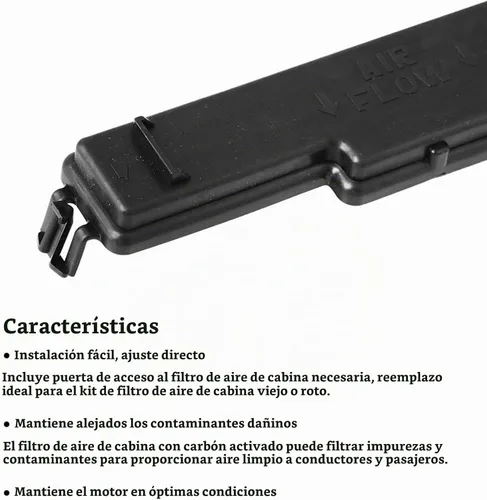 Vista 9 de 68406048AA Filtro de aire de cabina con puerta de acceso de filtro