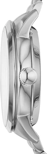 Vista 2 de Fossil - Reloj de pulsera automático y mecánico de estilo Townsman en acero inoxidable para hombre, Plateado
