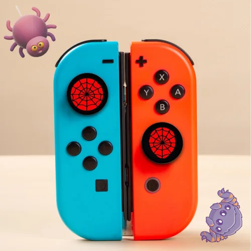 Vista 32 de PERFECTSIGHT Juego de 4 fundas para palanca de mando para Switch Lite/OLED, para Nintendo Switch, para Switch Lite/OLED, cubierta de botón analógica