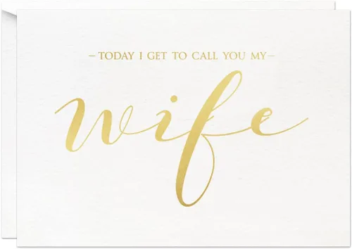 Vista 5 de MAGJUCHE Tarjeta para el día de la boda de Today I Get To Call You My Husband