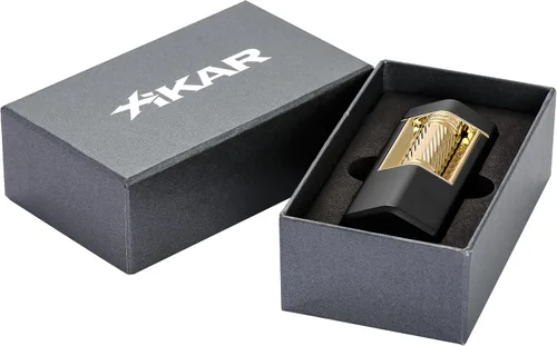 Vista 7 de Xikar Meridian - Encendedor de cigarros con triple llama suave, potente, elegante, innovador, encendido fiable, barra de rodillo grande y fácil