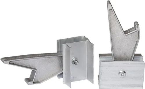 Vista 6 de KLKCMS 2 cerraduras de escalera de extensión de aluminio, kit de bloqueo de peldaño de repuesto, piezas de escalera de extensión, accesorios