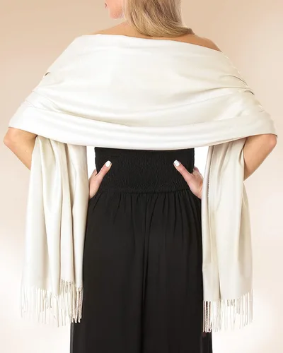 Vista 3 de Chales de seda Pashmina para mujer como regalos de boda para la novia dama de honor vestimenta de noche