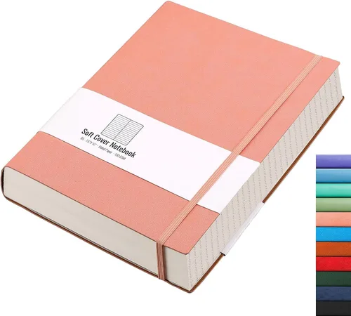 Vista 27 de AHGXG Cuaderno universitario rayado A4 - Cuaderno en blanco A4 extragrande con líneas - 320 páginas de diario grueso para escribir, papel grueso