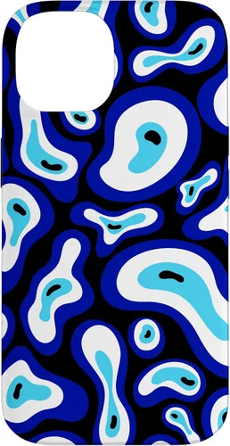 Vista 4 de Malvado de ojo turco Groovy Swirl patrón Good Vibes teléfono caso para iPhone 17