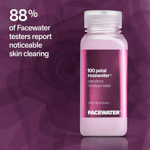 Vista 7 de Facewater 100 pétalos agua de rosas Barcelona Humedad Agua