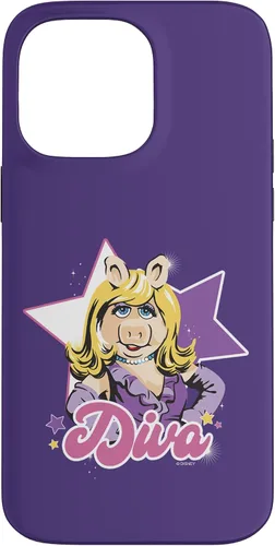Vista 21 de Funda para iPhone 16 Disney The Muppets Miss Piggy Diva Retrato