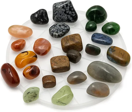 Vista 7 de Tumbles de piedras preciosas Piedras metafísicas Bolsas de 7.05 oz Bronzita Broncita