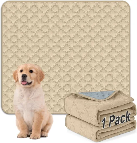 Vista 8 de FunFurry Forro lavable para jaula de conejillo de indias, paquete de 4 almohadillas reutilizables y lavables, ropa de cama impermeable para Azul