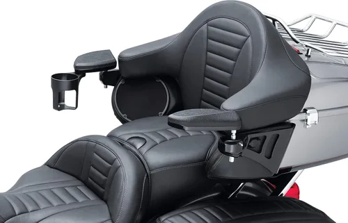 Vista 5 de Kuryakyn 8700 Accesorio de moto: Brazo de pasajero para Harley-Davidson Touring y Tri Glide 2014-20, negro brillante, 1 par