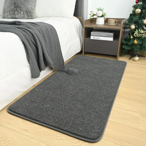 Vista 48 de AROGAN Alfombra Shag de Pasillo de 2 x 4 pies para pasillos, alfombras lavables con espuma viscoelástica para dormitorio, entrada