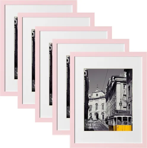 Vista 80 de eletecpro Juego de 5 marcos de fotos de 8 x 10 pulgadas, collage de fotos, decoración de pared, fotos de 5 x 7 con paspartú o de 8 x 10 pulgadas sin