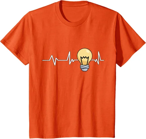 Vista 64 de Bombilla Heartbeat bombilla regalo bombilla bombilla camiseta Negro