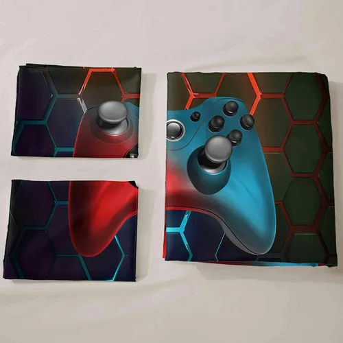 Vista 3 de AILONEN Juego de ropa de cama para niños, funda de edredón con 2 fundas de almohada, funda de edredón de videojuegos para niños, estilo controlador
