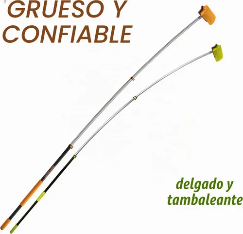 Vista 2 de Kit de cepillo de lavado para coche y RV con mango extensible largo de 48