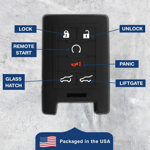 Vista 6 de KeyGuardz - Carcasa exterior de goma suave para Cadillac Escalade