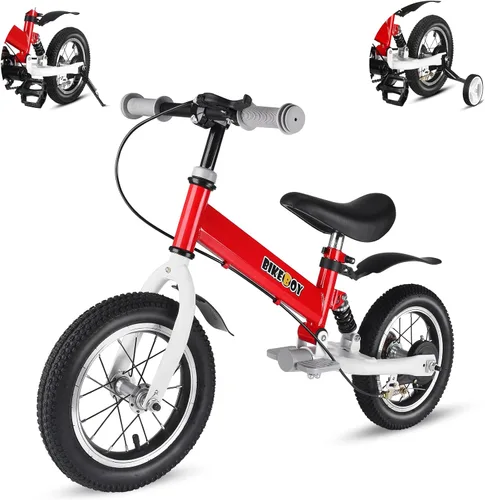 Vista 12 de Balance Bike 2 in 1,The Dual Use of a Kids Balance Bike and Kids Bike,12 14 Inches for 2-6 Years Old,with Shock Absorbers, Fenders, Pedals