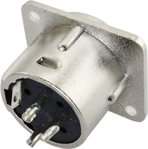 Vista 2 de Tegg XLR 3-Pin macho Jack 2 unids 3 Pin Metal Panel Mount Chassis Mic Socket Audio D Connector
