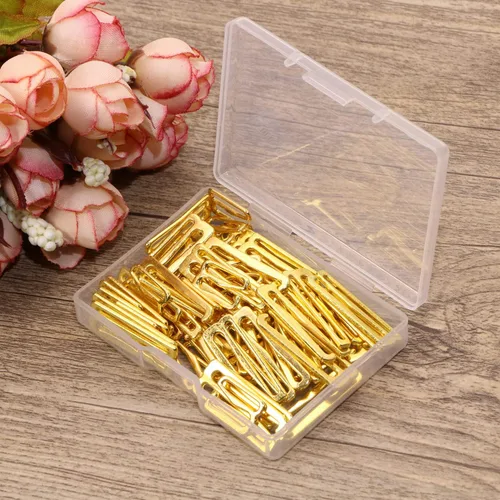 Vista 3 de Tupalizy Ganchos de metal para brasier para coser bikini halter tops traje de baño, lencería, traje de baño, diapositivas de ajuste, 60