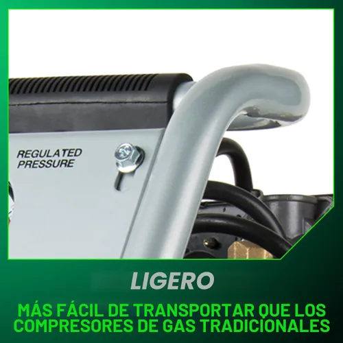 Vista 9 de Metabo HPT Compresor de aire silencioso, compresor de aire portátil sin aceite de 1 galón, funcionamiento ultrasilencioso a 59 dB, acoplador rápido