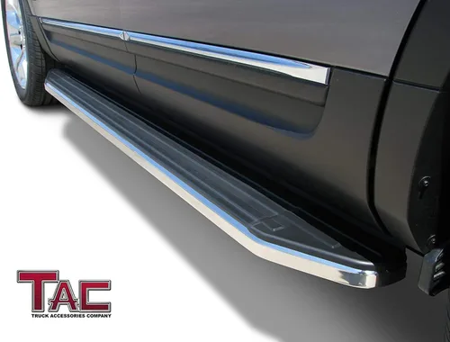 Vista 3 de TAC - Estribos compatibles con Honda Pilot SUV 2016-2022 de aluminio negro escalones laterales Nerf barras de escalón rieles de camioneta, panel