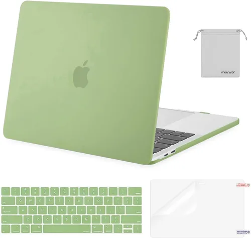 Vista 21 de MOSISO - Carcasa rígida de plástico, cubierta de teclado, protector de pantalla y bolsa de almacenamiento para MacBook Pro 13 pulgadas/33 cm