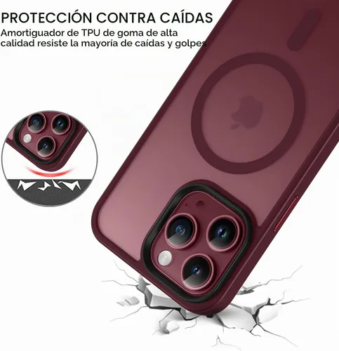 Vista 2 de BENTOBEN Funda protectora para iPhone 15 Pro Max, translúcida mate, delgada, a prueba de golpes, para mujeres y hombres, para iPhone 15 Pro Max