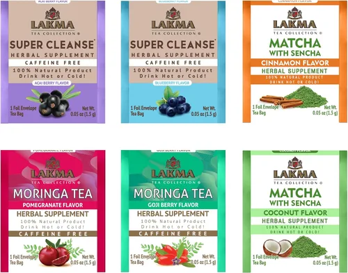 Vista 5 de HYLEYS Lakma Kit de limpieza de 14 días de té verde - 42 bolsas de té