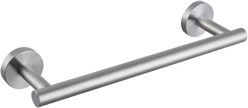 Vista 12 de kimzcn Toallero de mano negro mate de 9 pulgadas SUS 304 de acero inoxidable para montaje en pared de baño