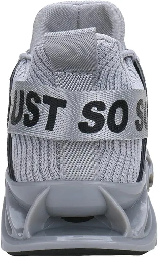 Vista 7 de COKAFIL - Zapatos de correr para hombre, tenis atléticos con bordes para caminar